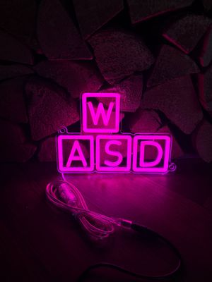 WASD LED Neon Sign WASD LED Neon Sign