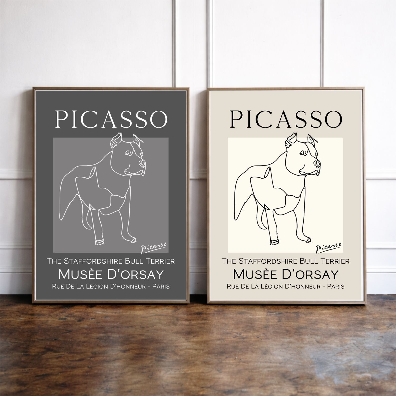 The Staffordshire Bull Terrier Print - Pablo Picasso Style The Staffordshire Bull Terrier Print - Pablo Picasso Style