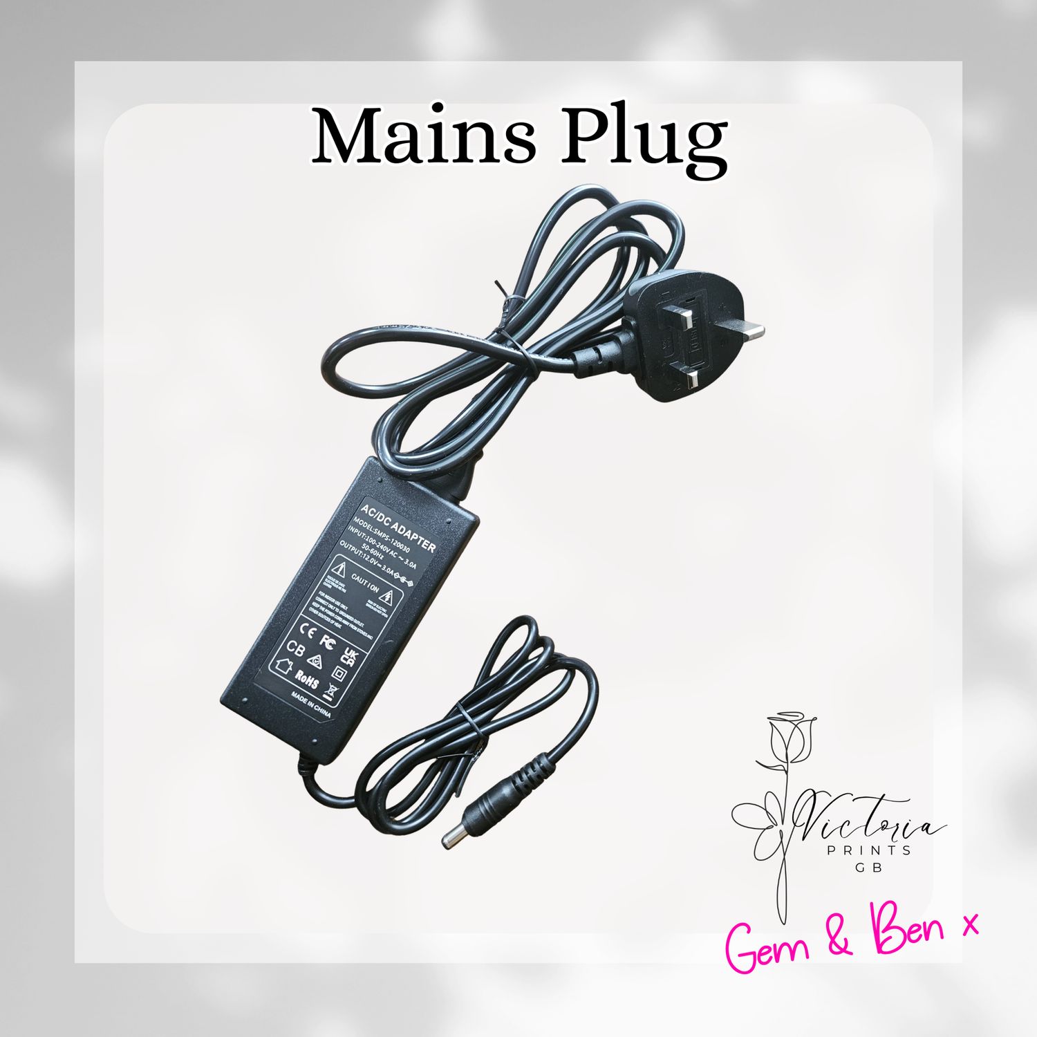 Mains Plug  for LED Neon Signs