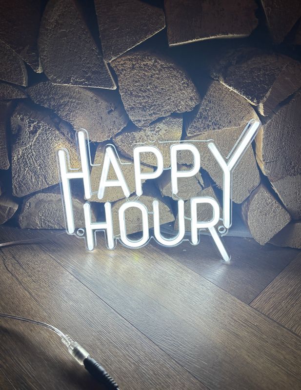 Happy Hour LED Neon Sign