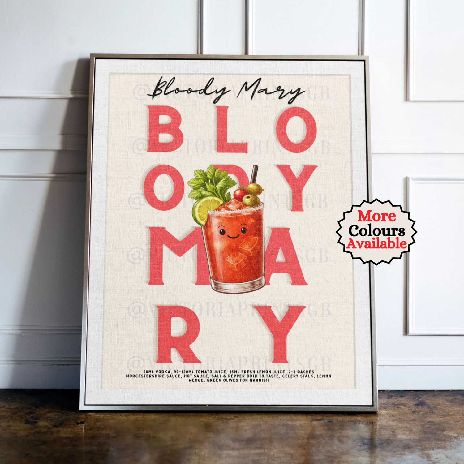 Bloody Mary Cocktail Print
