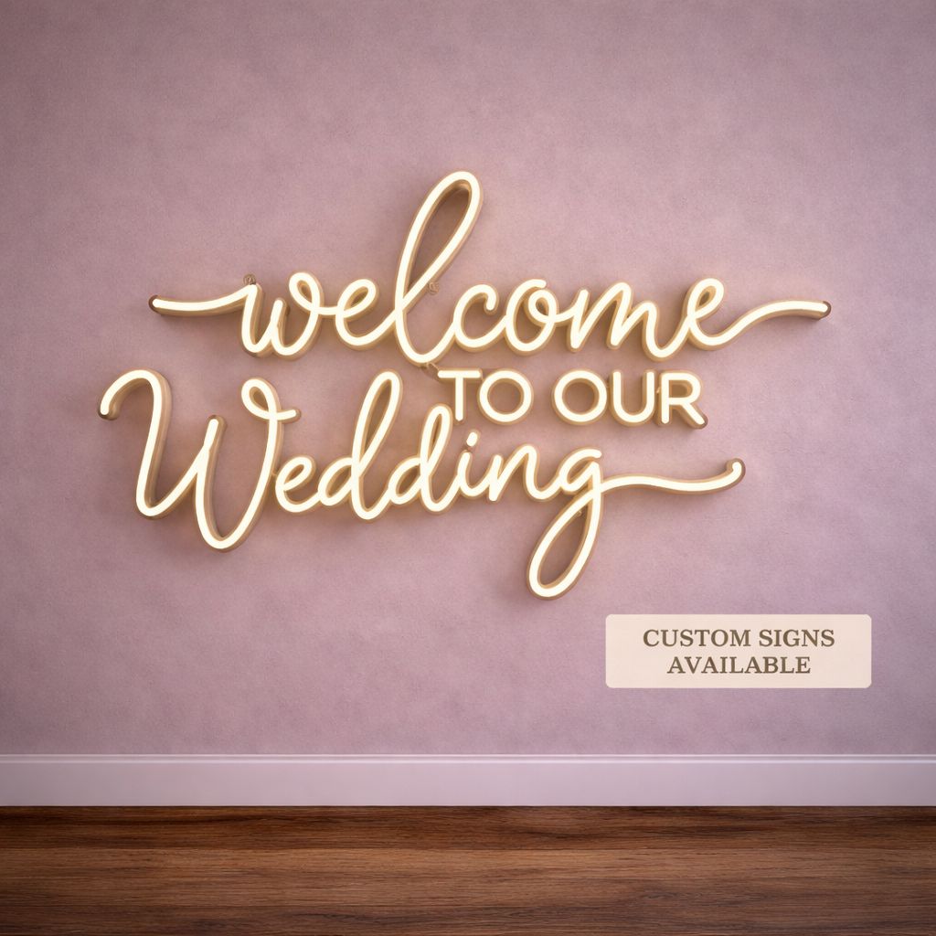 Welcome To Our Wedding LED Neon Sign