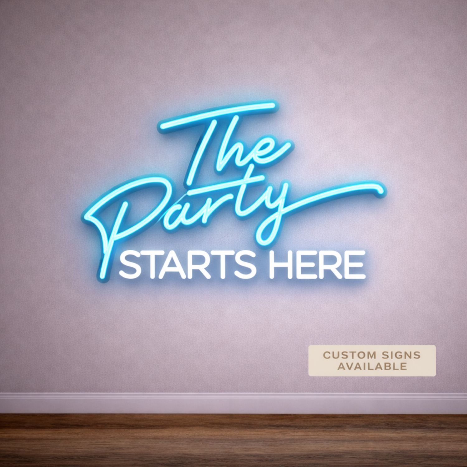 The Party Starts Here LED Neon Sign The Party Starts Here LED Neon Sign