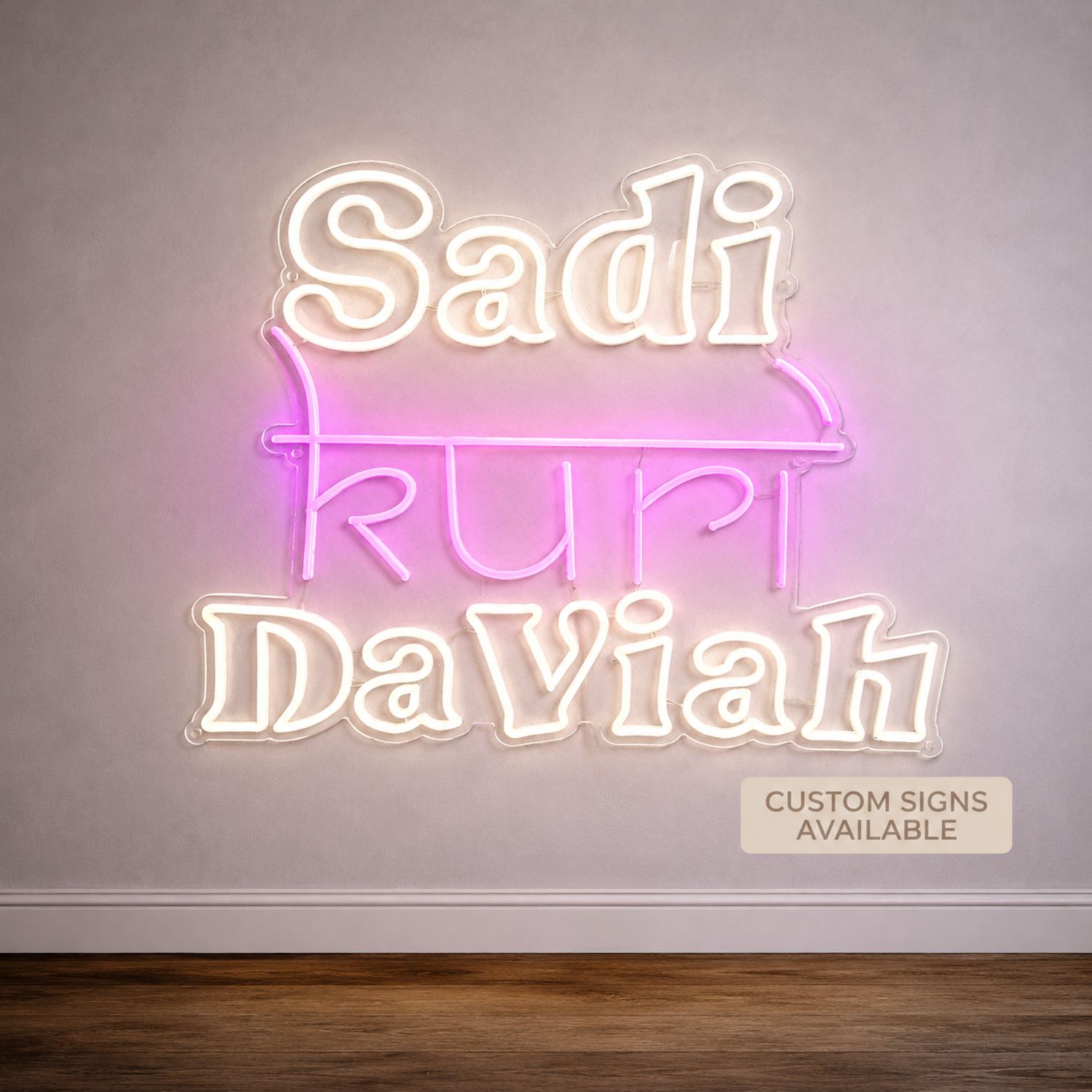 Sadi Kuri Da Viah LED Neon Sign