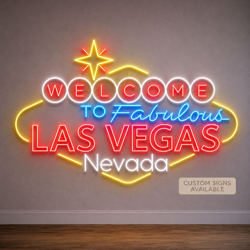 Welcome to the Fabulous Las Vegas Nevada LED Neon Sign