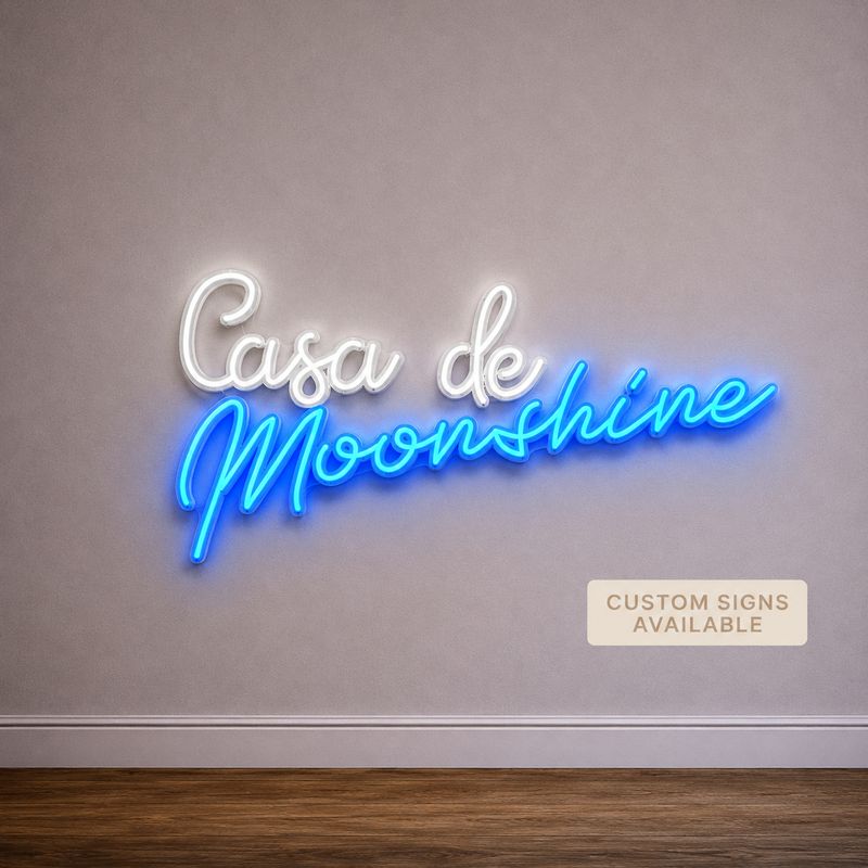 Casa de Moonshine LED Neon Sign