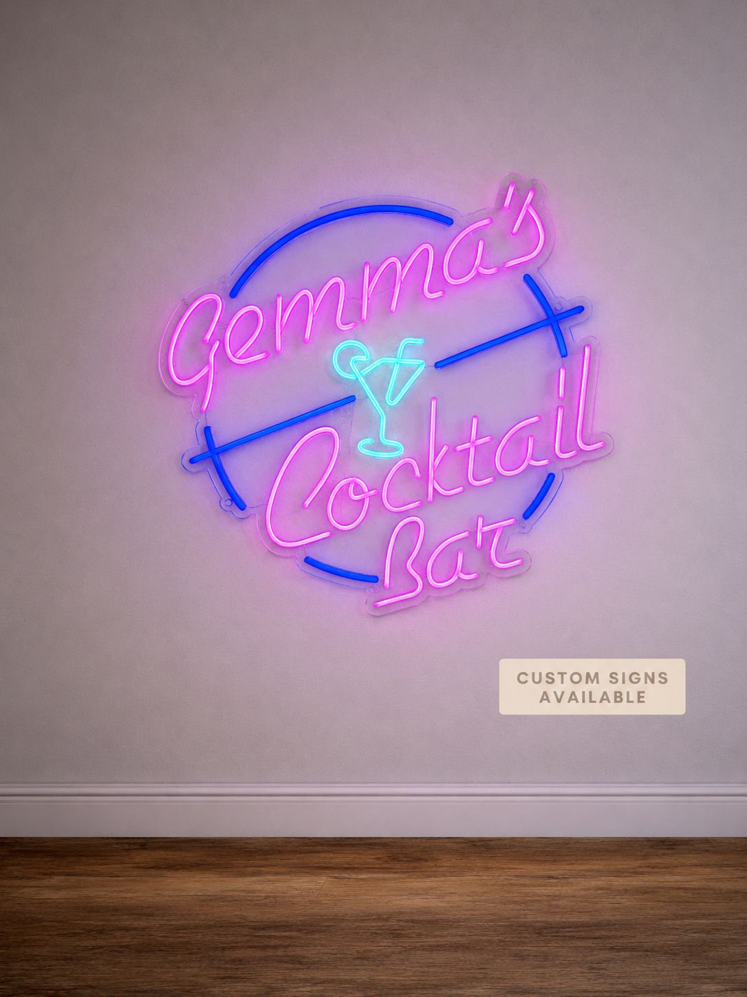 Custom Cocktail Bar LED Neon Sign Custom Cocktail Bar LED Neon Sign
