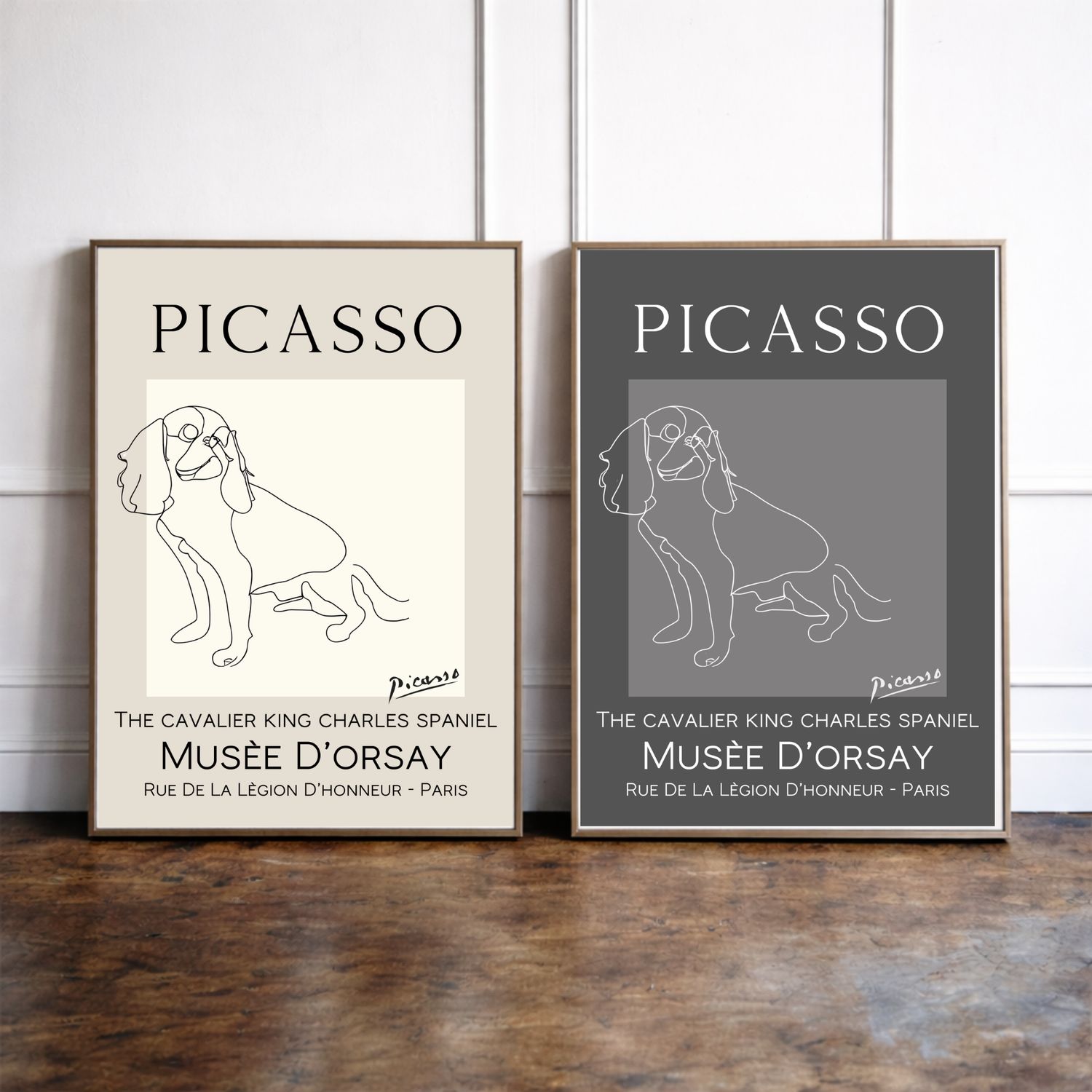 The King Charles Spaniel Print - Pablo Picasso Style The King Charles Spaniel Print - Pablo Picasso Style