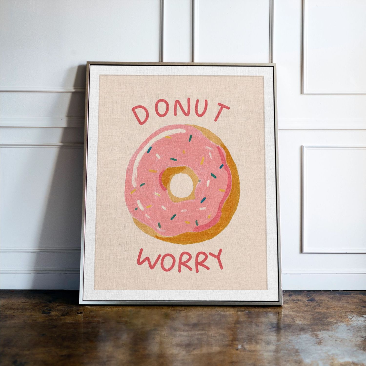 Donut Worry Kitchen Print Donut Worry Kitchen Print