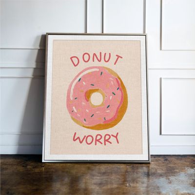 Donut Worry Kitchen Print Donut Worry Kitchen Print
