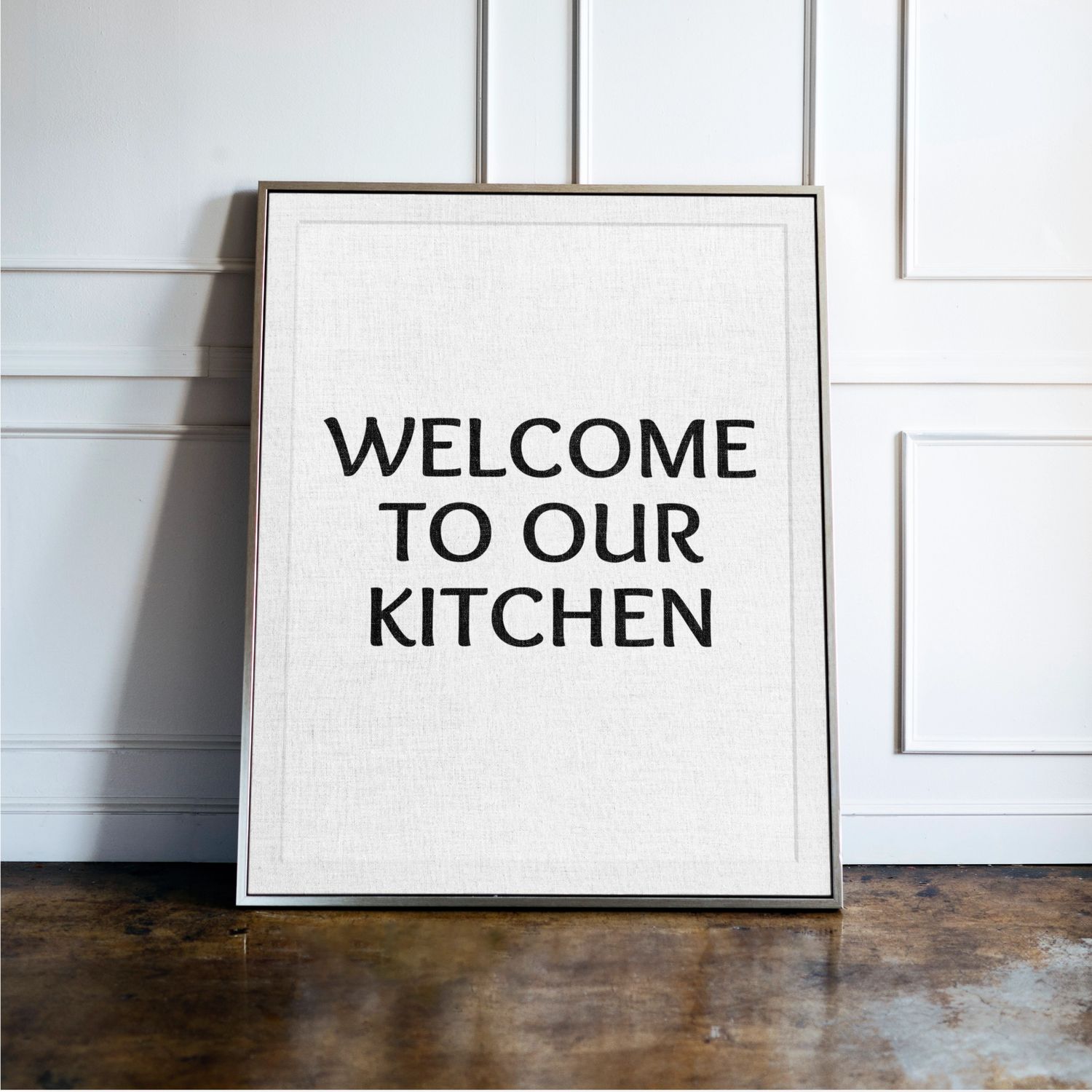 Welcome to Our Kitchen - Kitchen Typography Print Welcome to Our Kitchen - Kitchen Typography Print