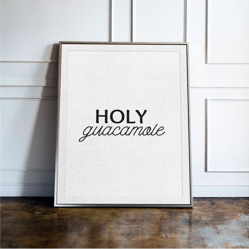 Holy Guacamole - Kitchen Typography Print