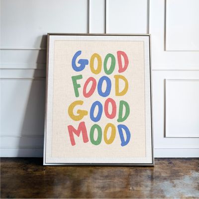 Good Food Good Mood - Kitchen Print