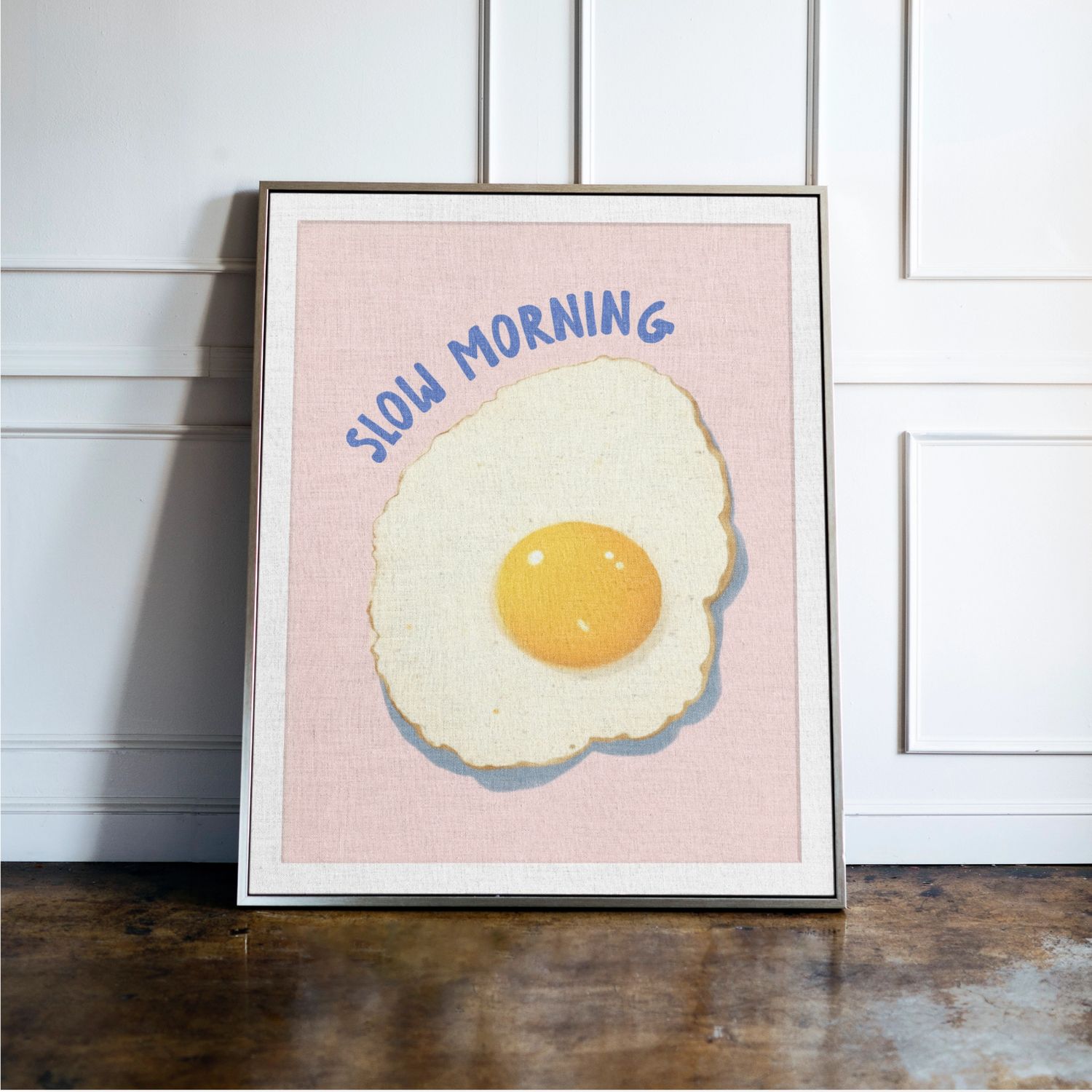 Fried Egg Slow Morning - Kitchen Print Fried Egg Slow Morning - Kitchen Print