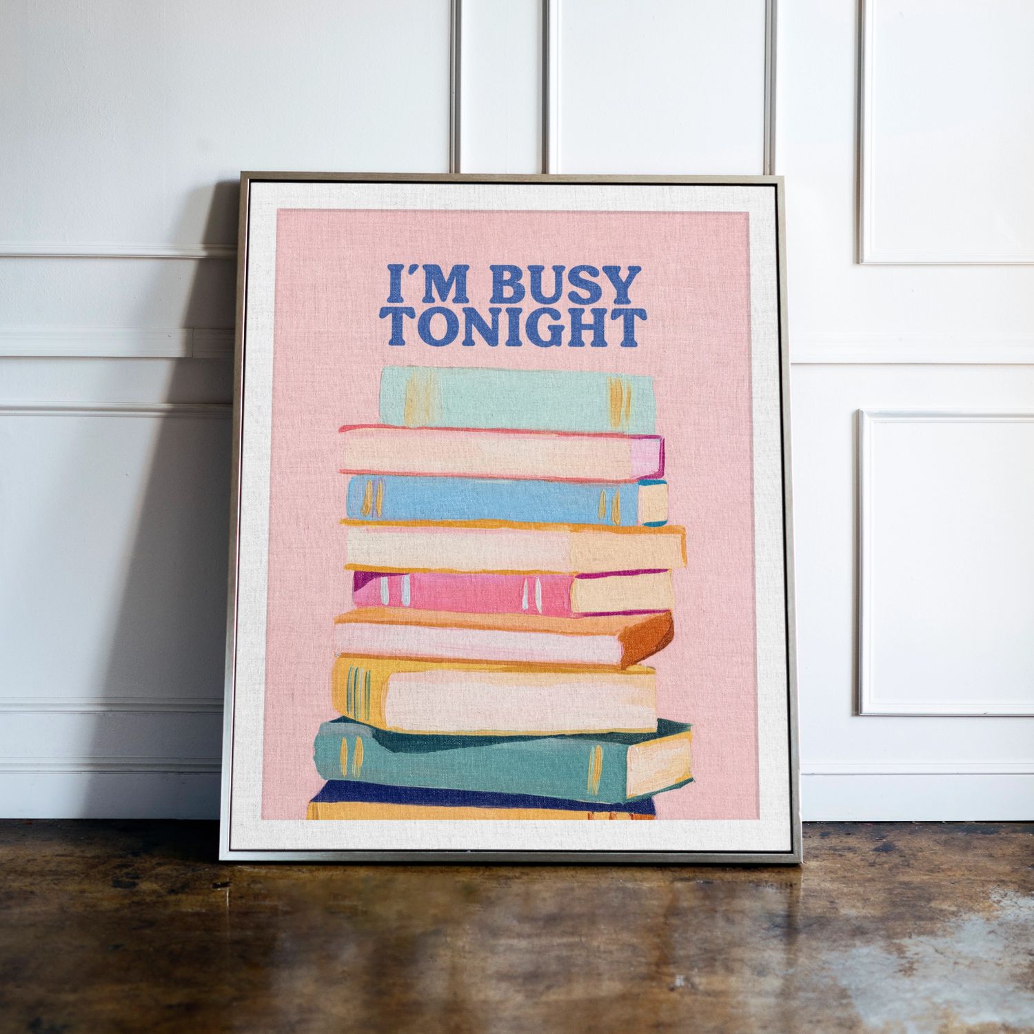 I'm Busy Tonight Bookish Print