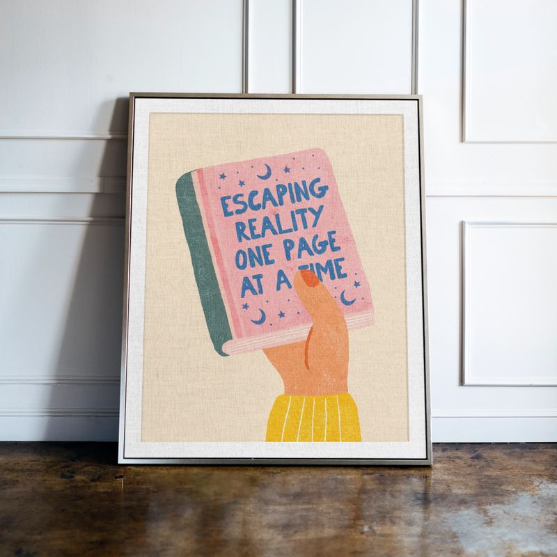 Escaping Reality One Page At A Time Print