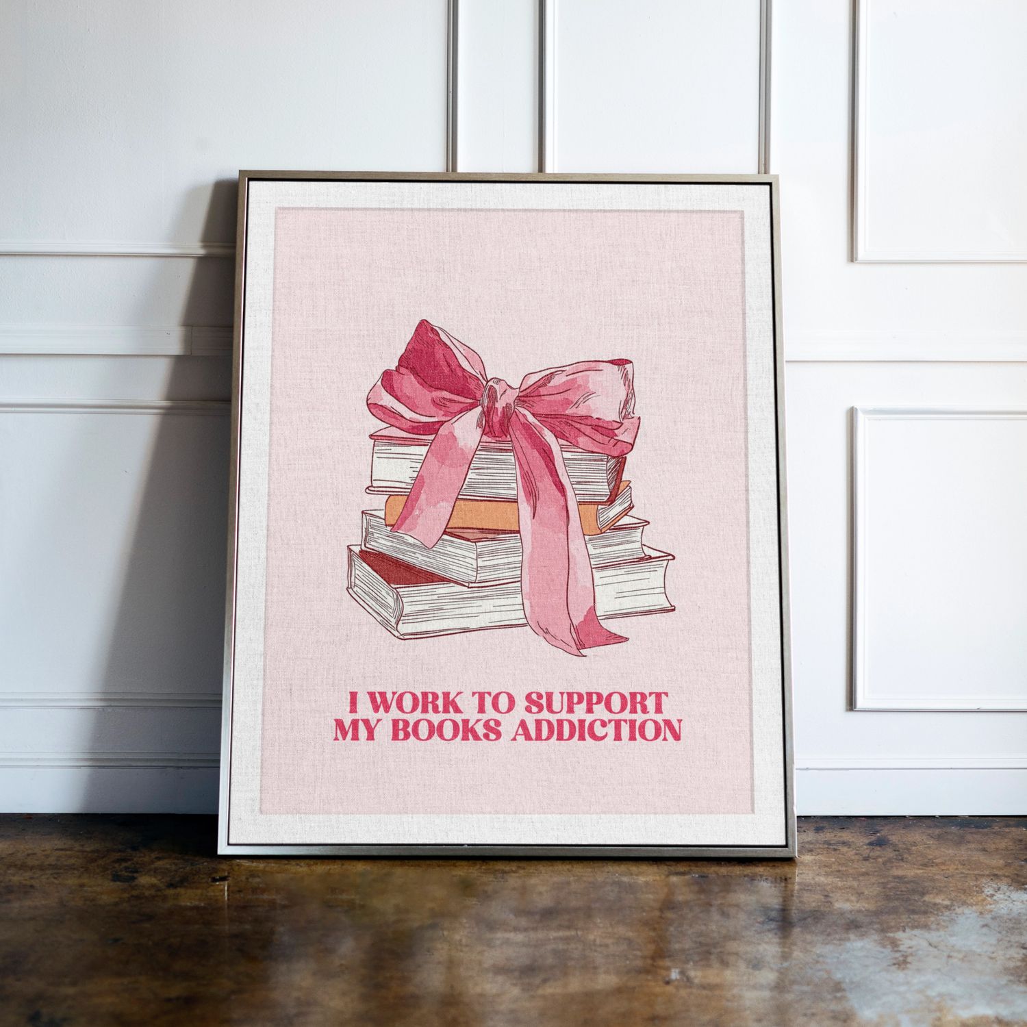 I Work To Support My Books Addiction Print