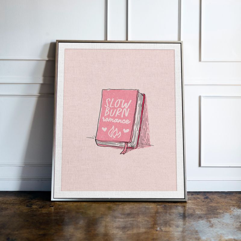 Slow Burn Romance Book Print