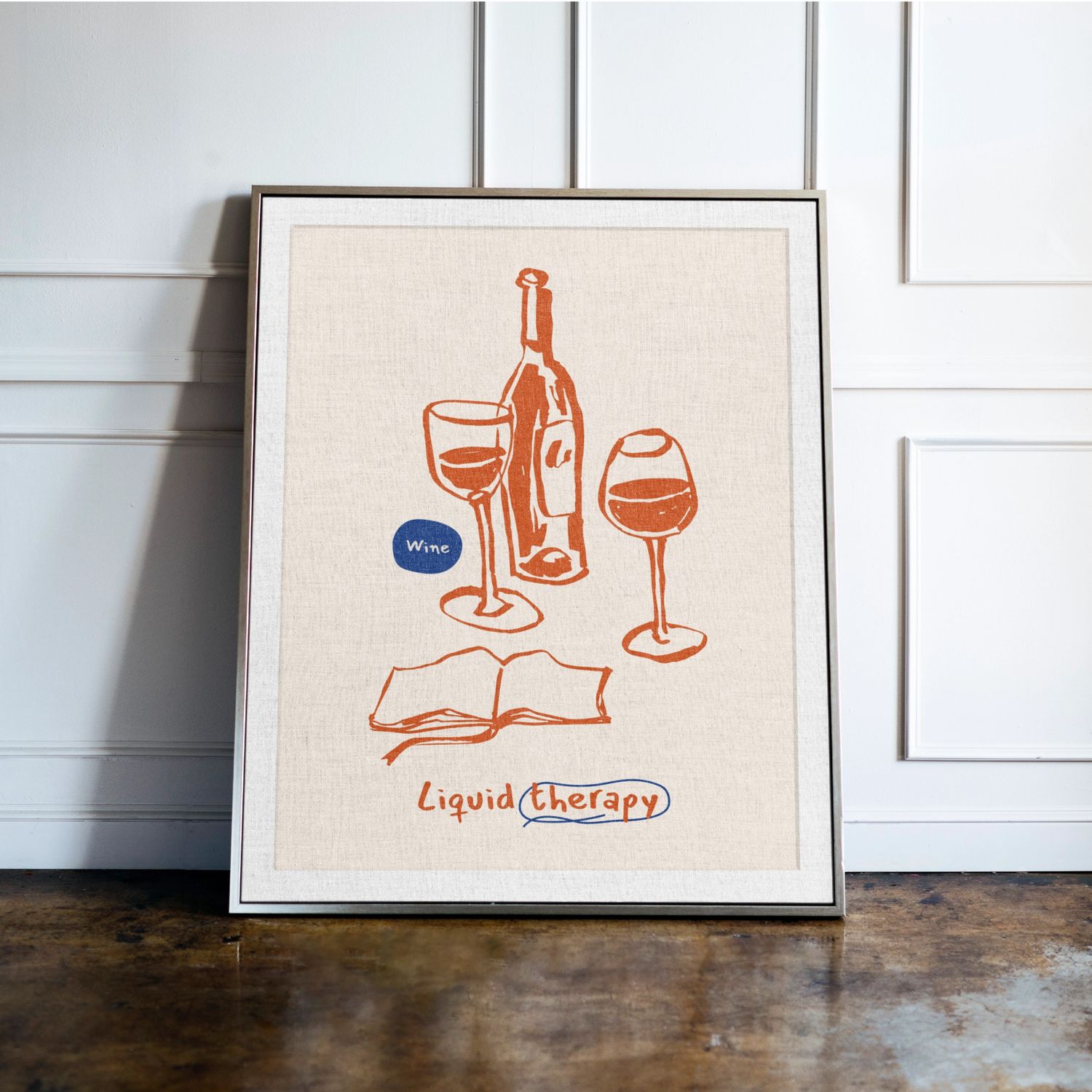 Liquid Therapy, Wine Print Liquid Therapy, Wine Print