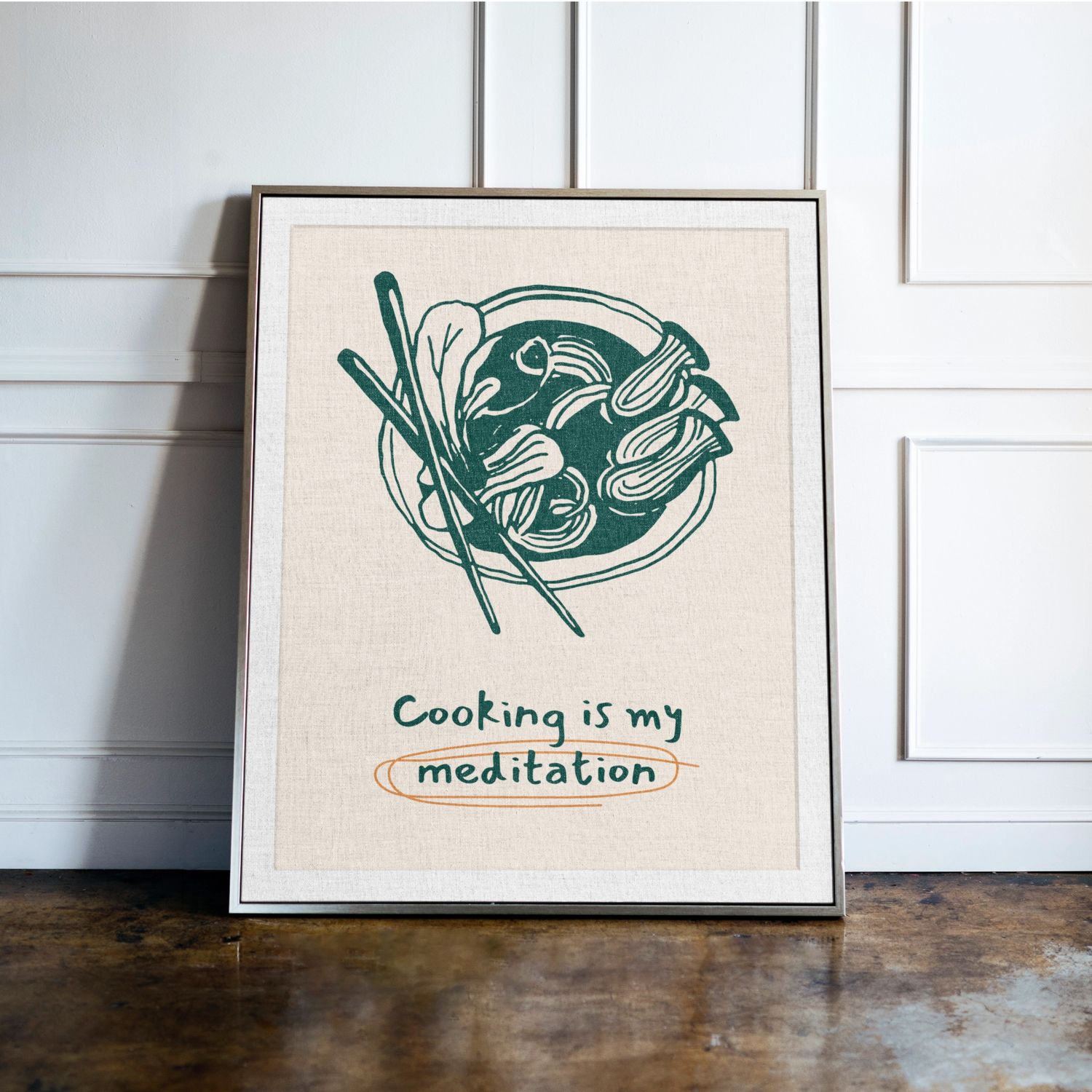 Cooking Is My Meditation Print Cooking Is My Meditation Print