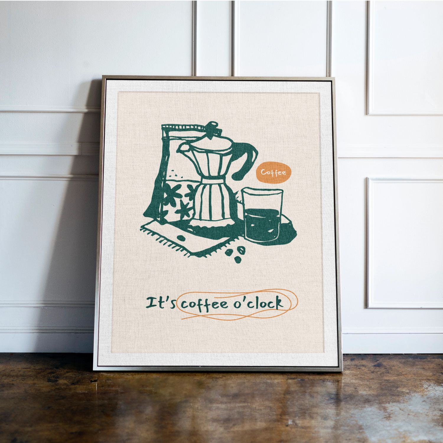 It's Coffee O'clock Print It's Coffee O'clock Print