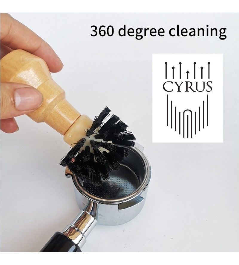 CyrusCoffee - Piston Borstel - Barista Tools - Portafilter brush