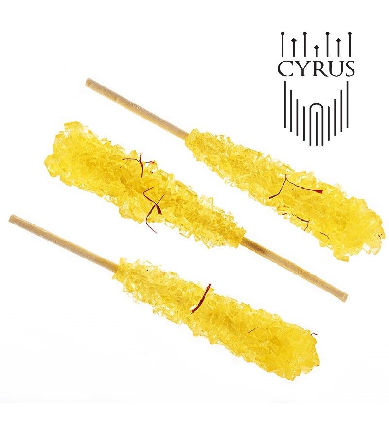Saffron Candy Sugar Sticks (6 pieces; individually wrapped)