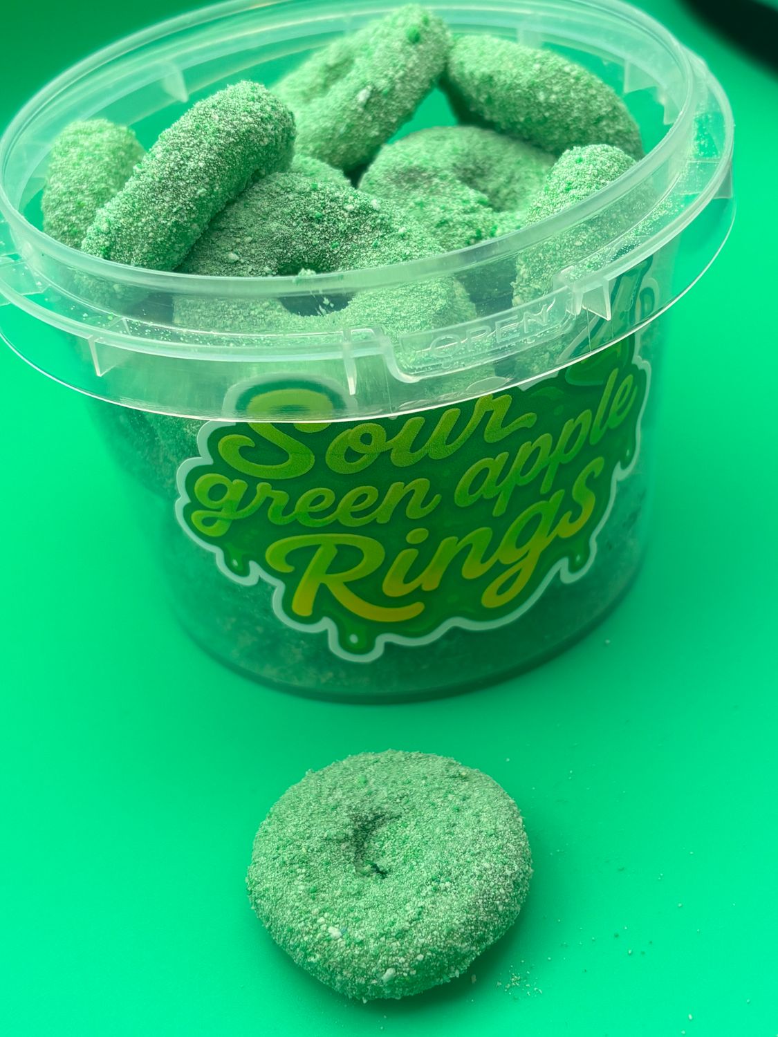 Sour Green Apple 🍏 Rings 10oz