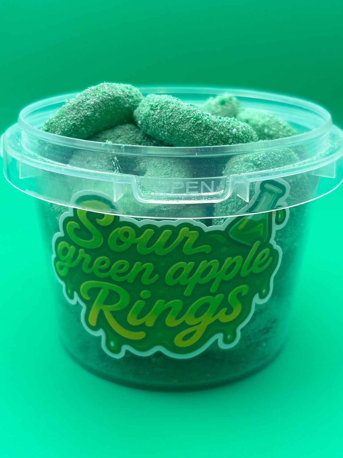 Sour Green Apple Rings 1lb