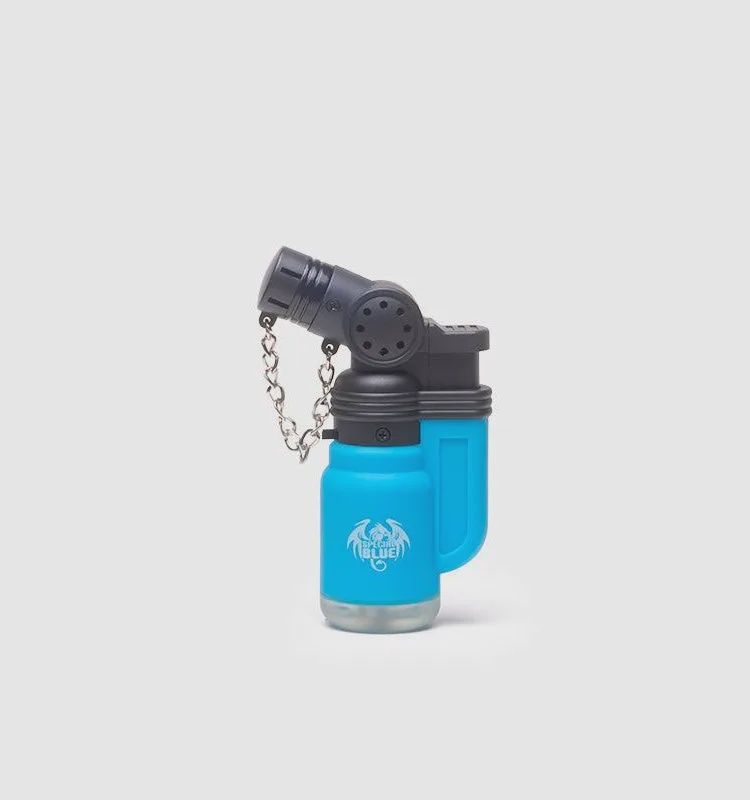 Mini Rubber Torch Lighter, Color: Blue