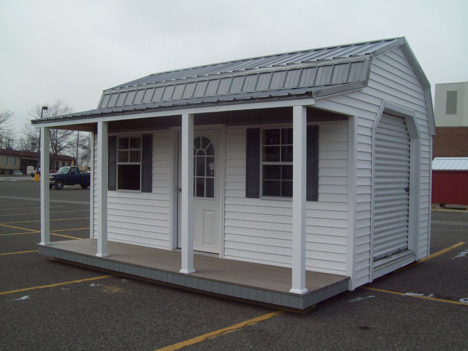 Side Lofted Barn Cabin