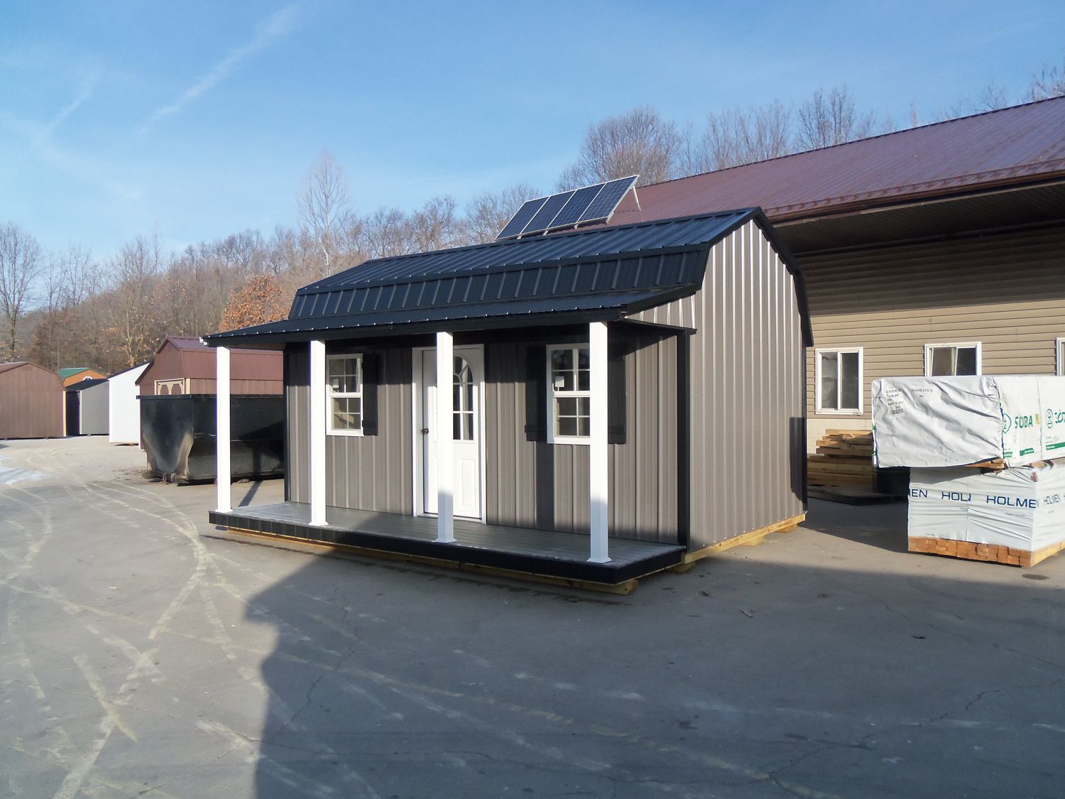 Side Lofted Barn Cabin