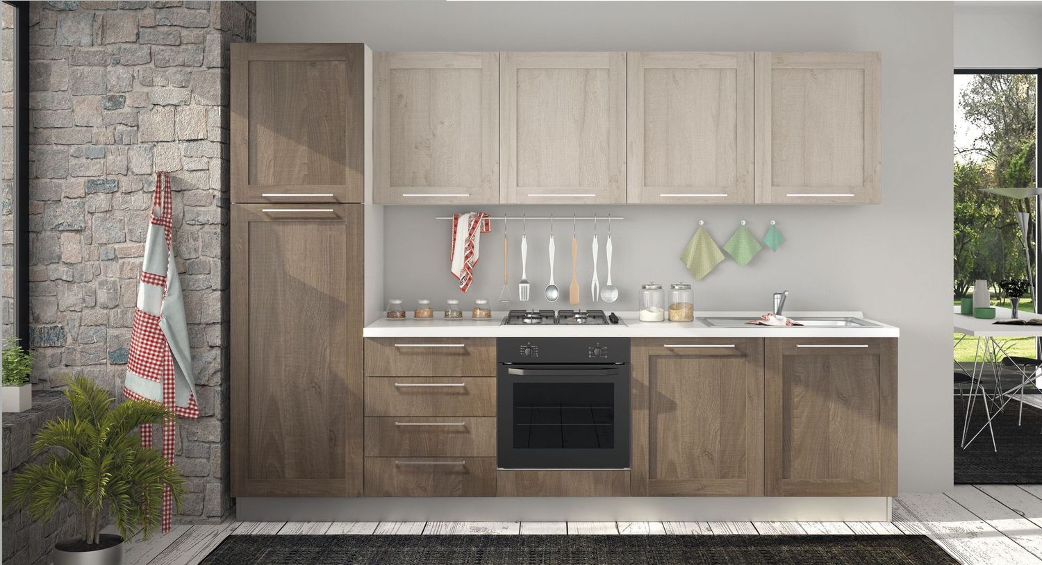 Cucina "Quadra" Composizione 5