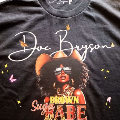 DOC BRYSON Ethnic Graphic T-shirt - BROWN SUGAR BABE