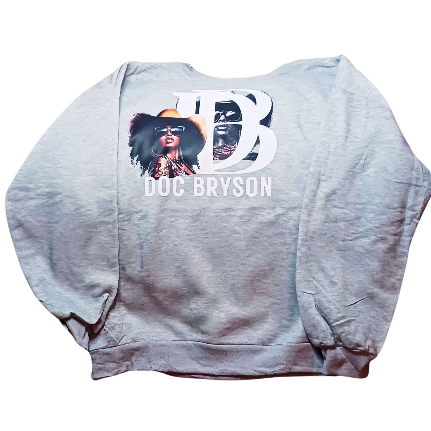 Ethnic Graphic Sweatshirt for Women - Grey