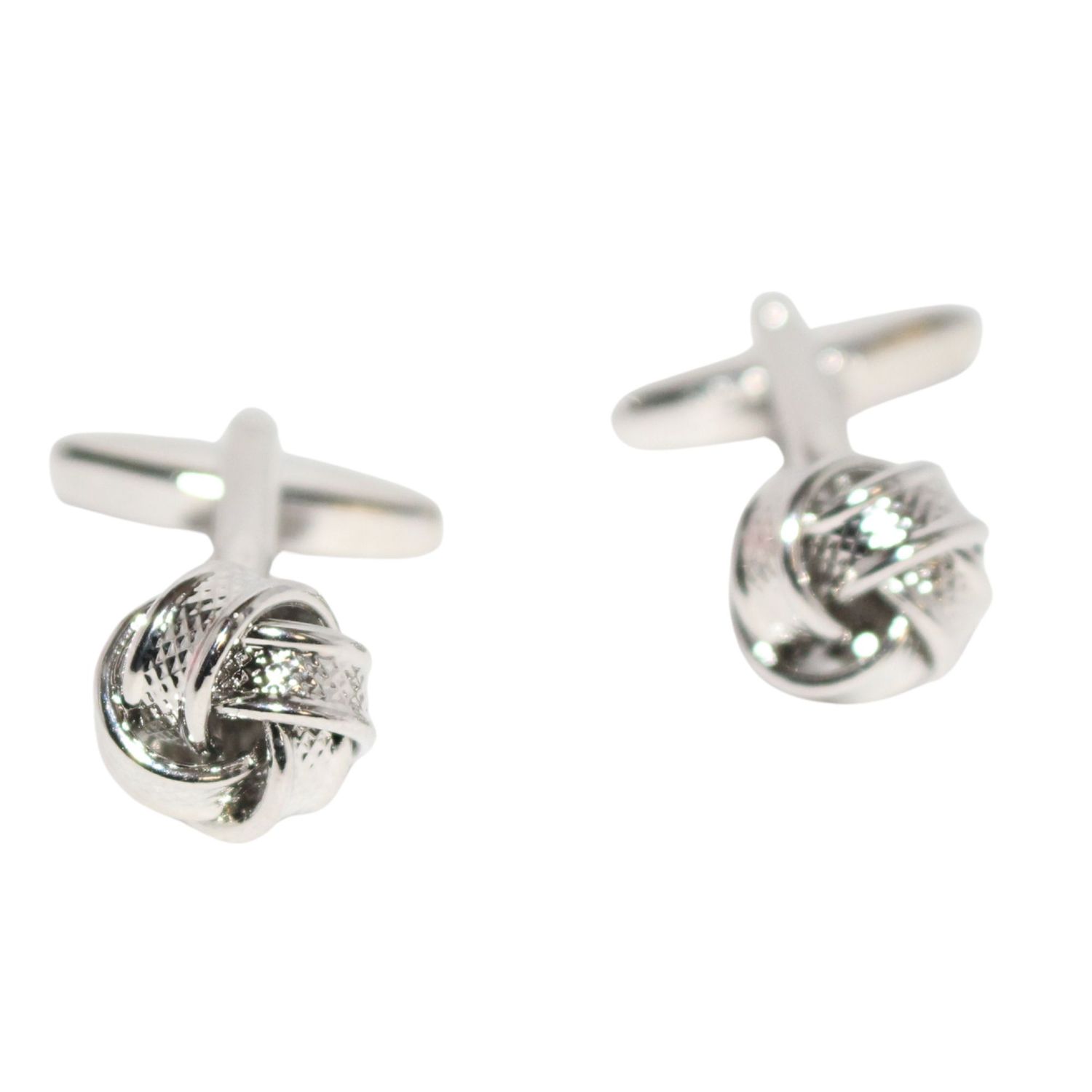 Silver Floral Knot Cufflinks
