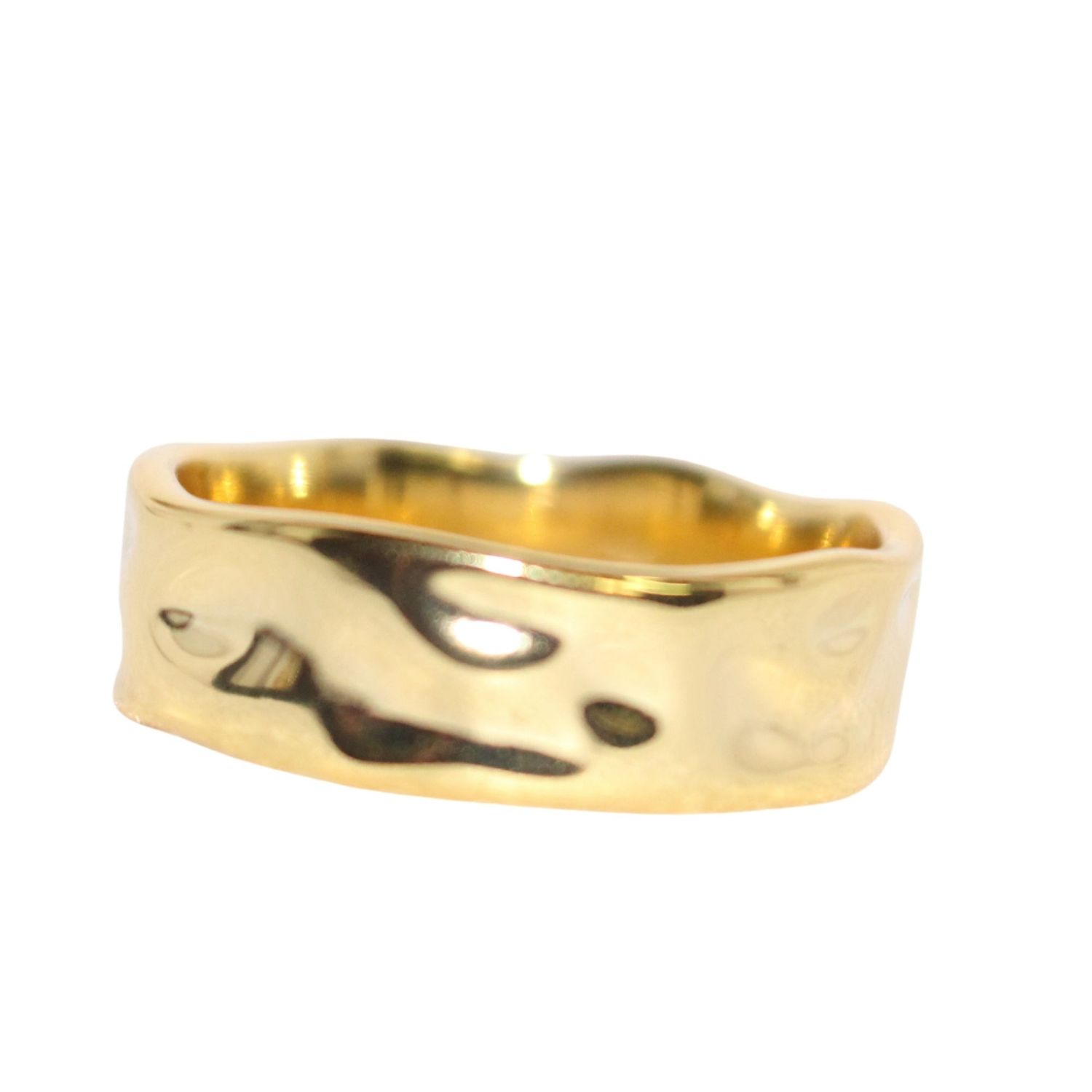 Chunky Bangle Style Gold Ring
