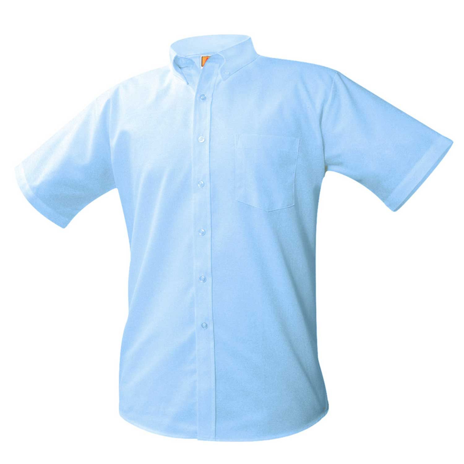 Boys Short Sleeve Oxfords-SJ, Color: Light Blue