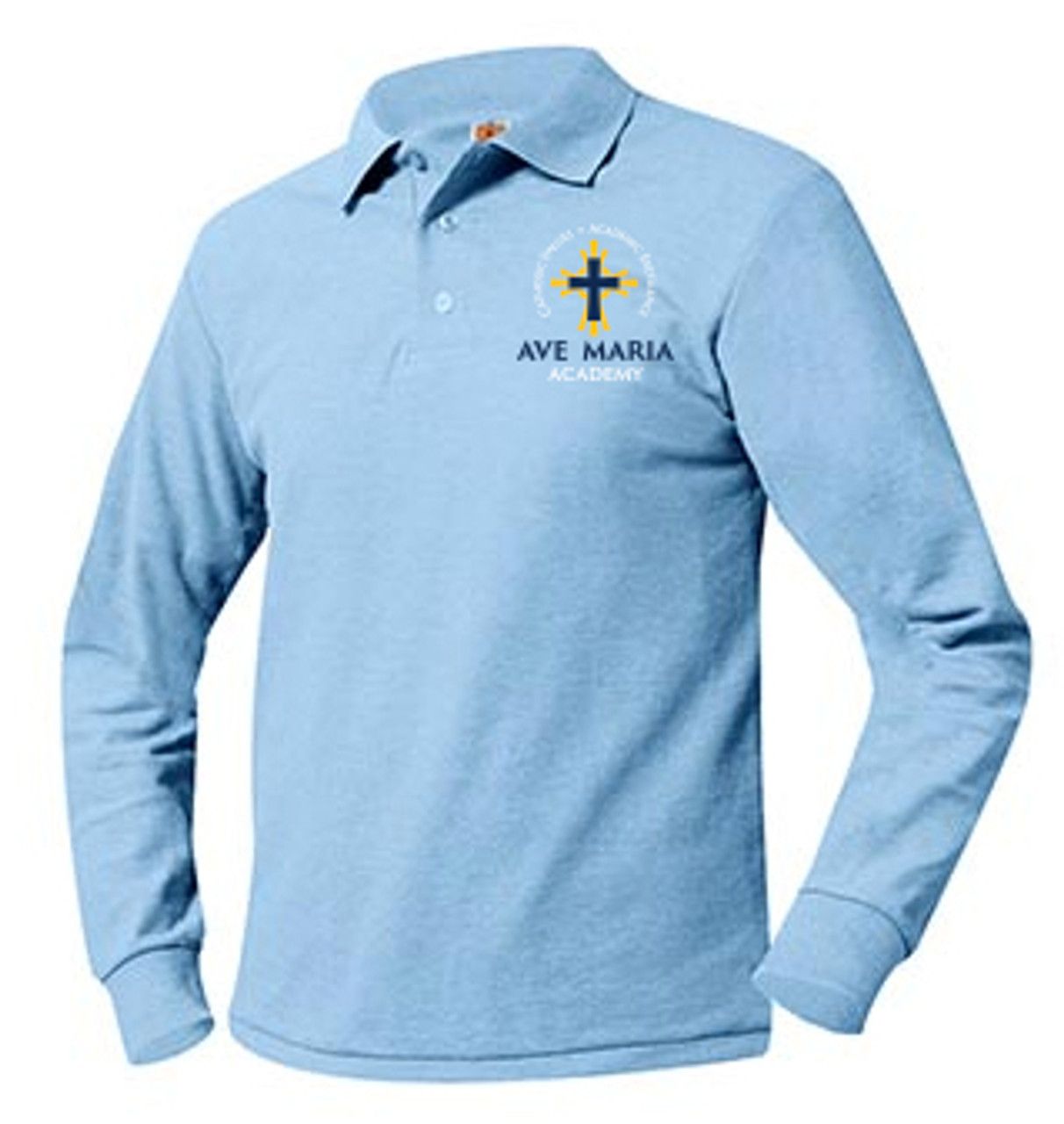 Long Sleeve Pique Polo- AMA