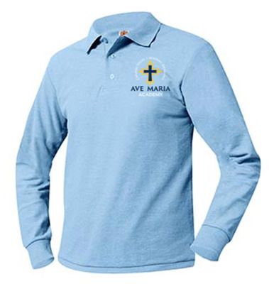 Long Sleeve Pique Polo- AMA