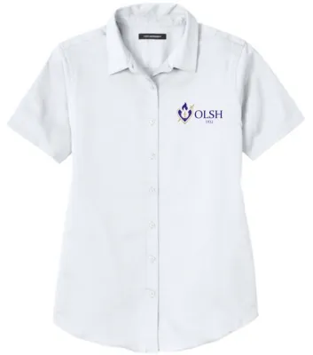 Womens Short Sleeve Blouses - OLSH