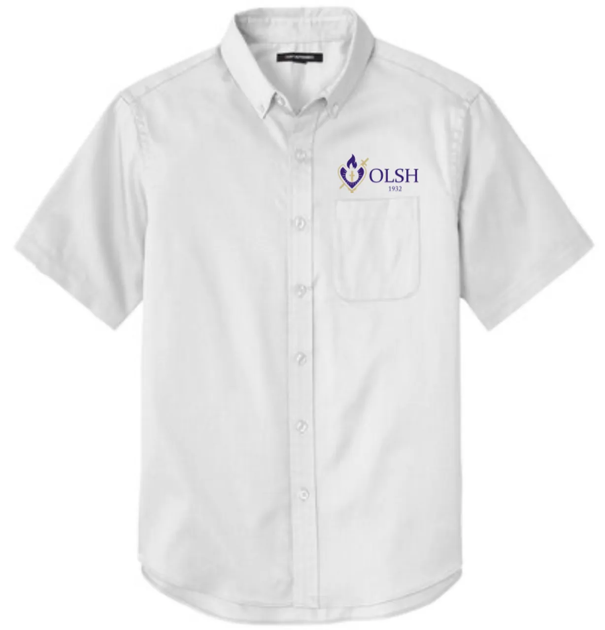 Mens Short Sleeve Oxfords - OLSH
