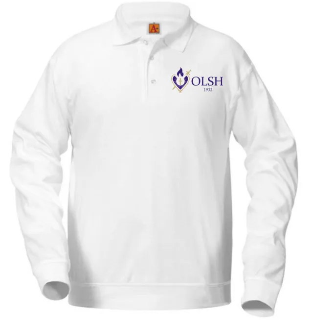 Long Sleeve Banded Bottom Polo - OLSH