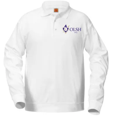 Long Sleeve Banded Bottom Polo - OLSH