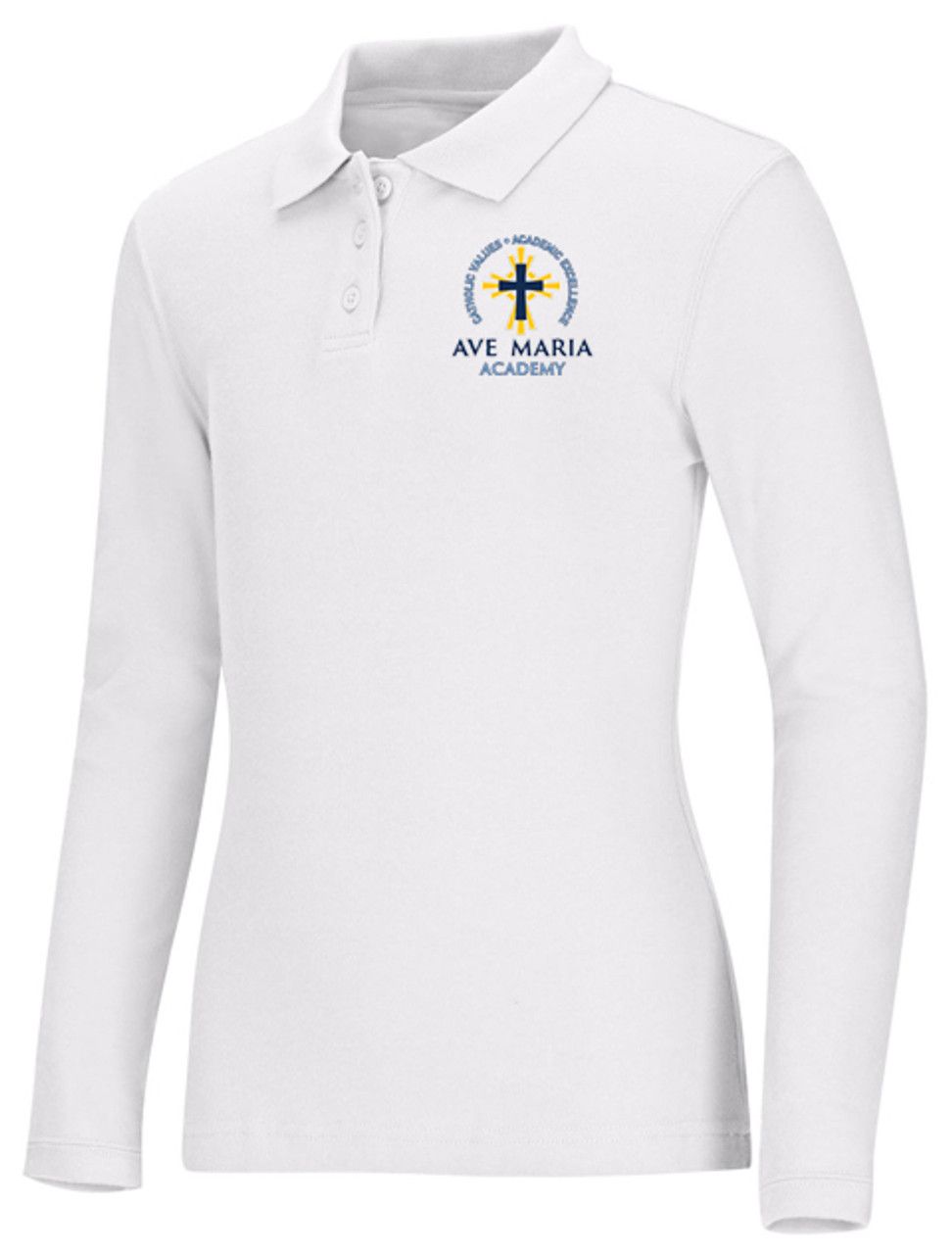 Girls Polo Long Sleeve-AMA