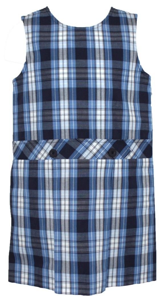 Plaid Drop Waist Jumper (76)