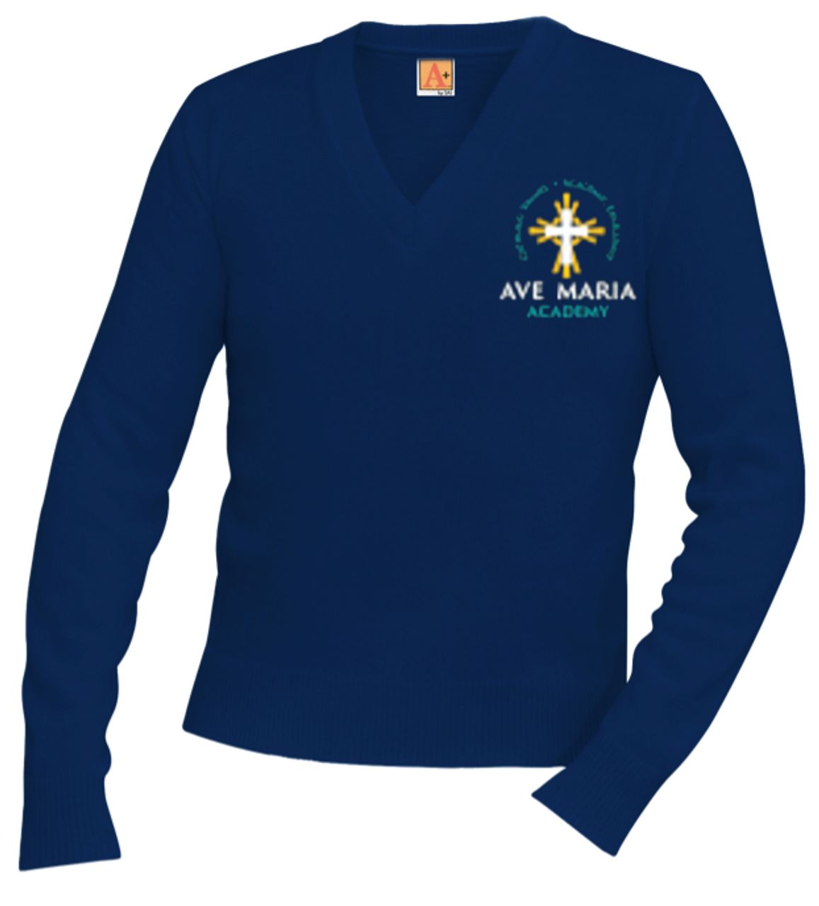 V-Neck Pullover Sweater- AMA