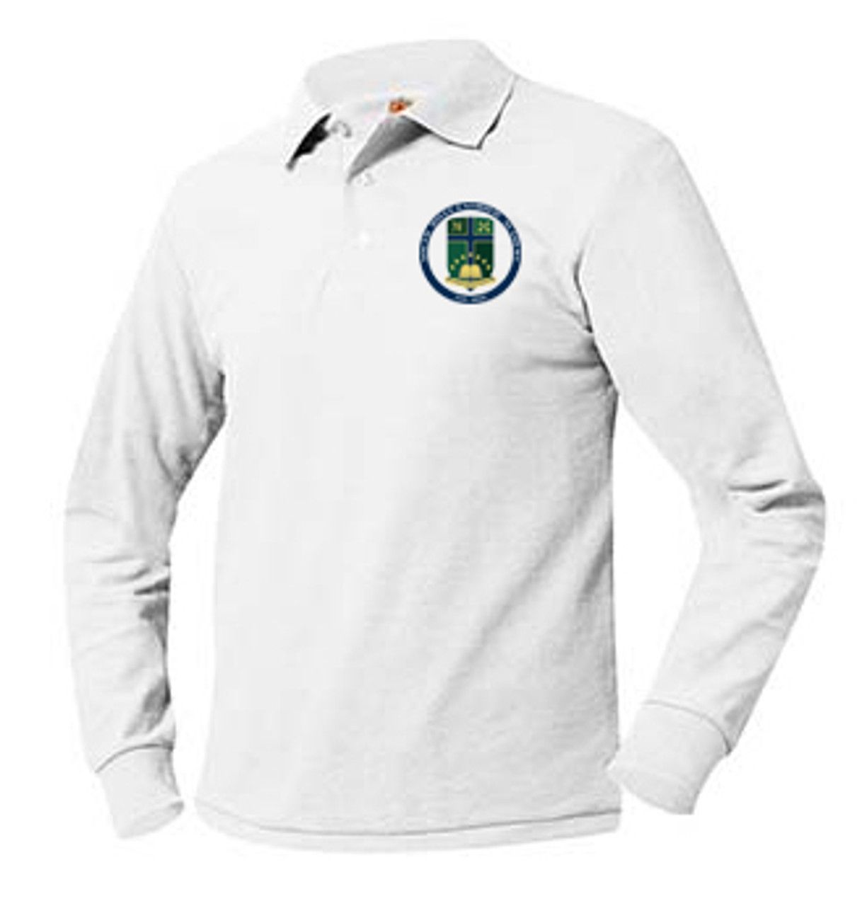 Long Sleeve Pique Polo- SHCA