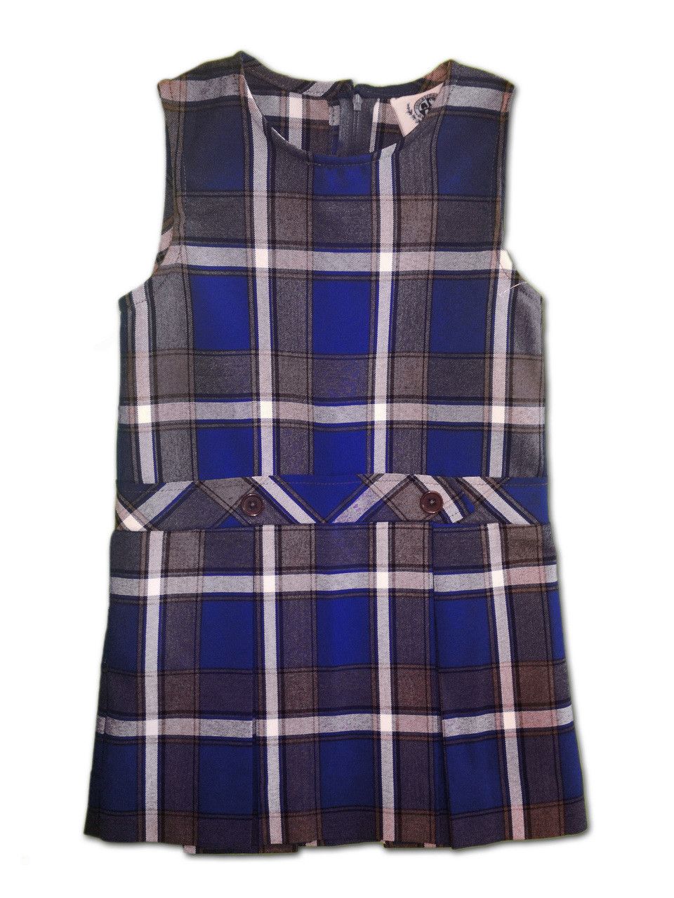 Plaid Drop Waist Jumper (73)