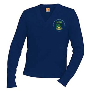 V-Neck Pullover Sweater-SHCA